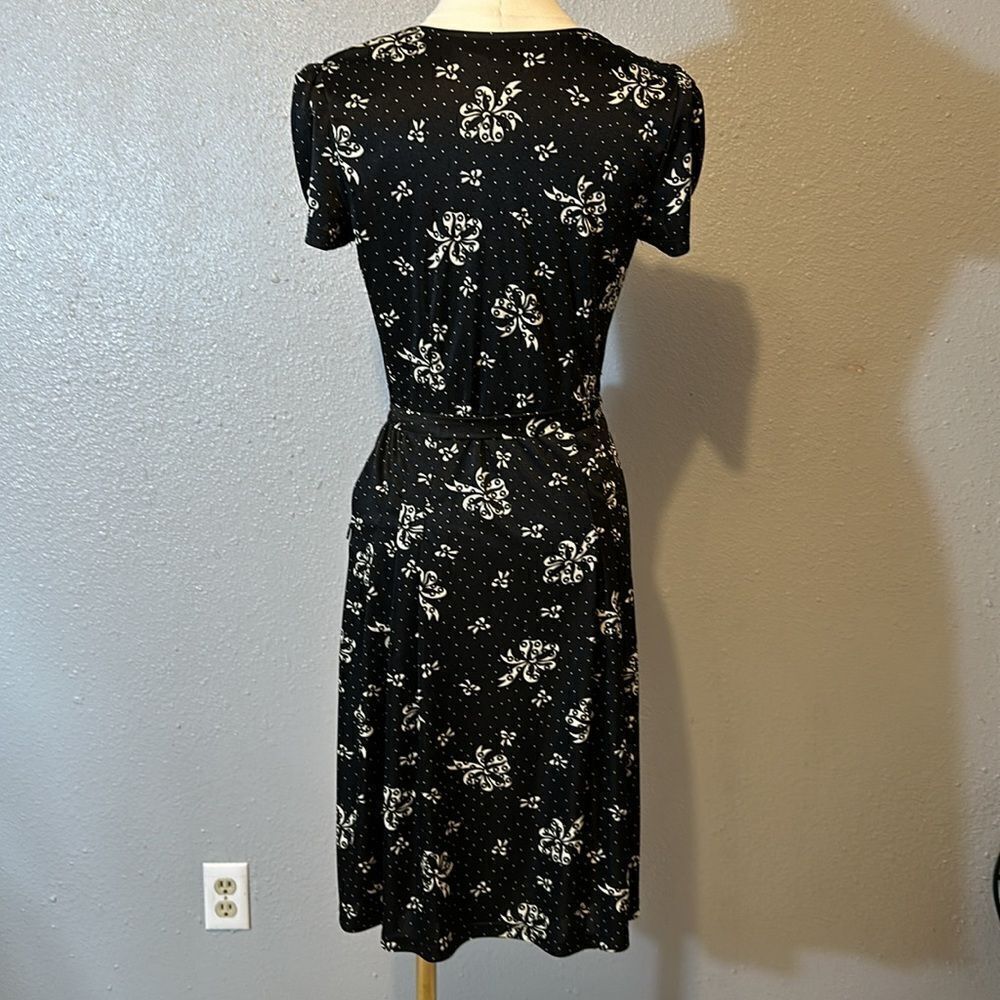Betsy Johnson women’s fit and flare polka dot bow print dress size 6 - Picture 5 of 11